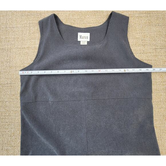 Vintage Jumper Dress with Blazer Jacket Size Medium Gray Minimalist Modest - Picture 8 of 11